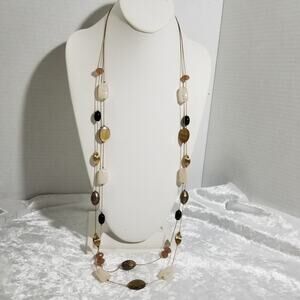 NY signed two layer necklace 36" w/ 3" extension 4.1720